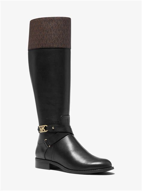 michael kors reiterstiefel|Kincaid Leather and Logo Riding Boot .